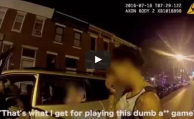 Driver playing Pokemon Go crashing into police car is caught on body cam