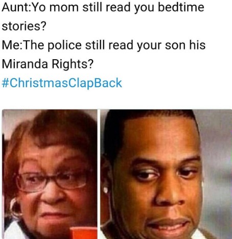 aunt yo mom still read you bedtime stories me the police still read your son his miranda rights