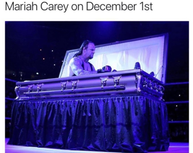 mariah carey on december 1st